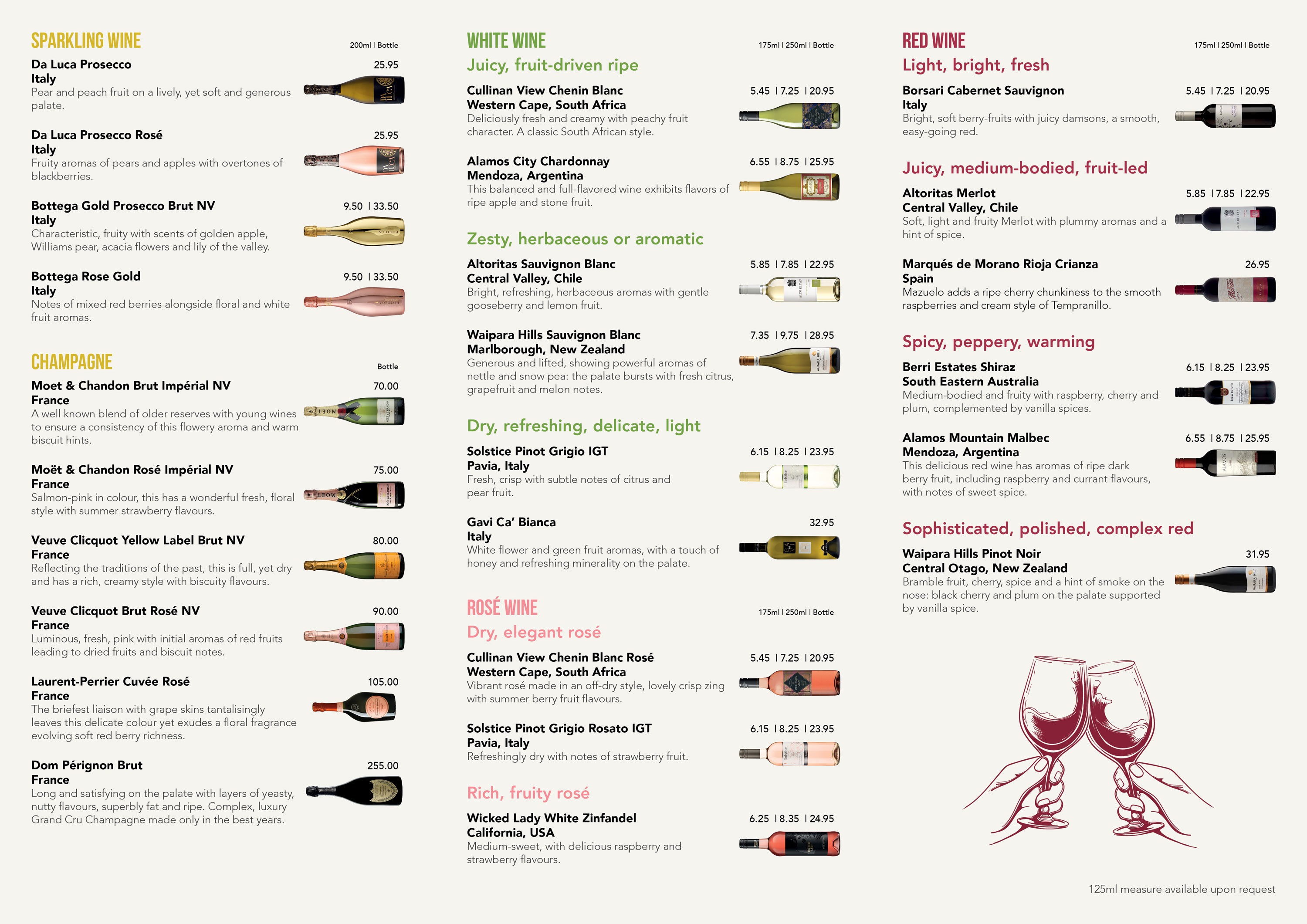 Click to Download the Wine Menu